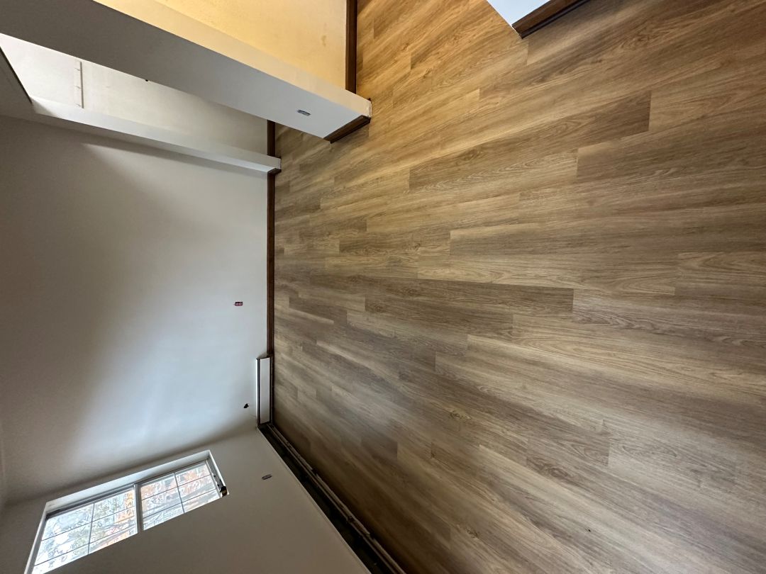 Hardwood plank flooring in a MA home